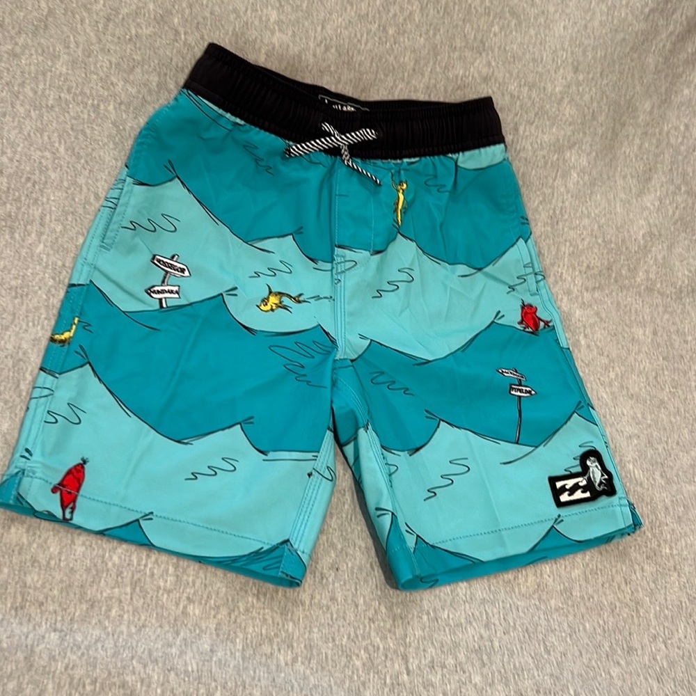 GUC⭐️ Dr. Suess by Billabong Swim Boardshorts Size 7